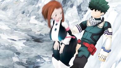'The Nerdy Trio and the Speeding Train: Deku's Wild Ride'