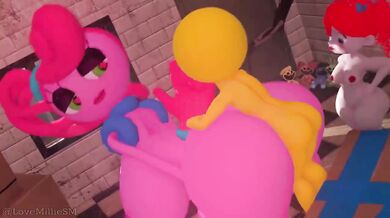 'Leggy MILF and her busty daughter in a sexy three-way fuckfest!'