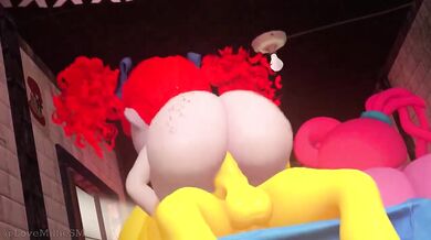 'Leggy MILF and her busty daughter in a sexy three-way fuckfest!'