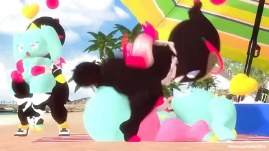 "The Charming Cumshot of the Day: A Beach Eruption"