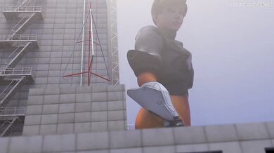 "One-night Stand with a Giantess - Tracer in the City [Animation]"