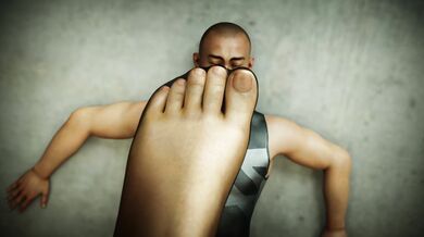 "Madison's Footrider: One Foot in the Mouth, Another in Her Ass."