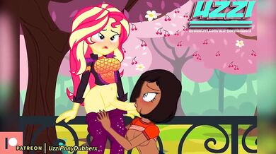 "Sunset Shimmer and her Futa Friend - Uzziponydubberx"
