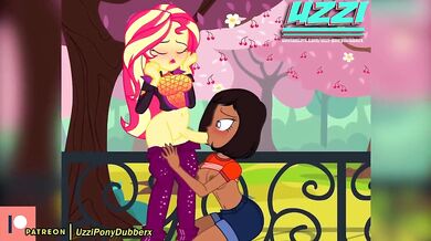 "Sunset Shimmer and her Futa Friend - Uzziponydubberx"