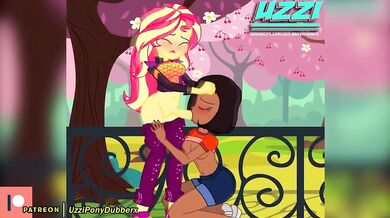 "Sunset Shimmer and her Futa Friend - Uzziponydubberx"