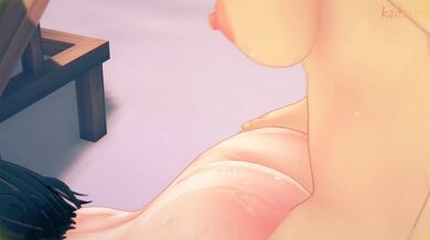 "Amidst the crashing waves and scorching sun, a group of beachgoers stumble upon an unexpected incident in part two of this hentai porn video."