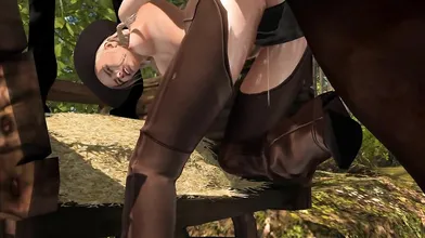 "Amy takes another ride on the horse, this time with a twist!"