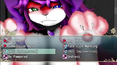 "Sexy Cait Sith: The Submissive Pose"