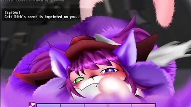 "Sexy Cait Sith: The Submissive Pose"