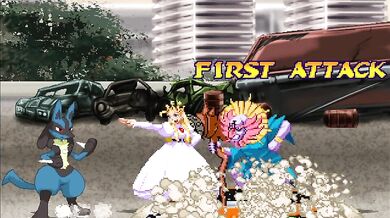 "Lucario's Mighty Sword Shafts Deviolette's Throat in a Hentai Frenzy"