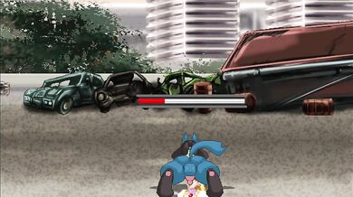 "Lucario's Mighty Sword Shafts Deviolette's Throat in a Hentai Frenzy"