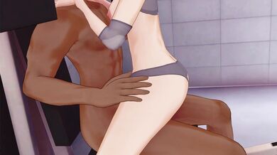 "Masturbating in the gym while lifting weights - Noelle's workout routine"