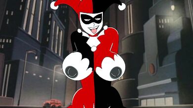 Harley Quinn gets pounded by a monster cock or Harley Quinn's big dick adventure