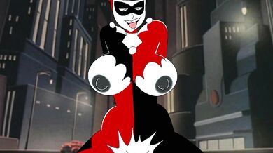 Harley Quinn gets pounded by a monster cock or Harley Quinn's big dick adventure
