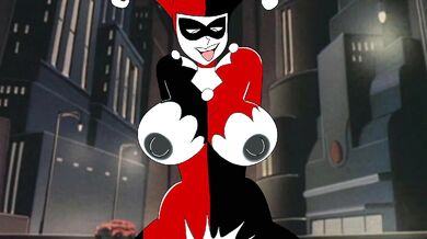 Harley Quinn gets pounded by a monster cock or Harley Quinn's big dick adventure