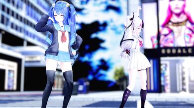 "[4kmmd]Yorumi Rena Amamiya Kokoro Love me if you can"