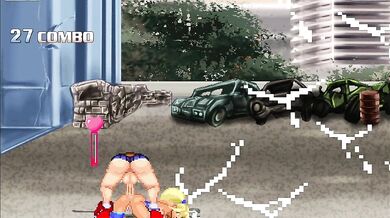 "Electra's tight ass ravaged by Sakura's throbbing dick"