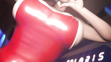 "Busty Faith Connors Takes a Twitchy Gamer Girl Pose in Front of the Mirror"