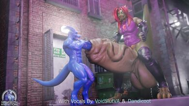 'Hungry Pleasure, Dragon Vs Spaz (Cum Vore)'