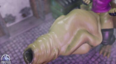 'Hungry Pleasure, Dragon Vs Spaz (Cum Vore)'