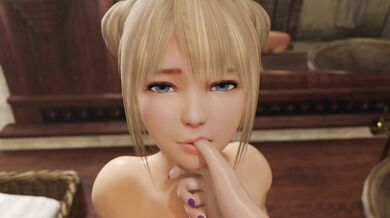 "My Neighbor Marie and Nyotengu Love Making in the Kitchen with a Delicious Cream Pie!"