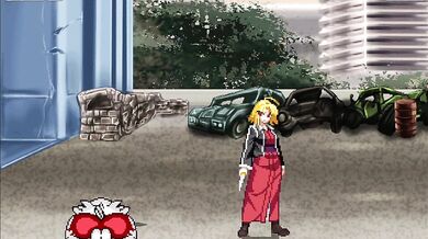 'Demoness of the Orb Hunter X Gets Her Throat Violently Fucked by Two Mighty Dongs and Gets a Deep Doggy Style Knot'