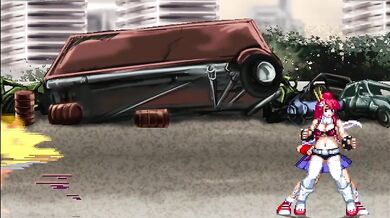 'Yoko and Sakura's Panty-Squirting Cum Bursts fill Archueid's Tight Throat, Overflowing his Stuffed Gut!'