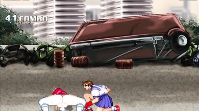 'Yoko and Sakura's Panty-Squirting Cum Bursts fill Archueid's Tight Throat, Overflowing his Stuffed Gut!'