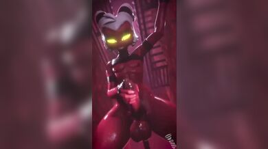 'Moxxie Jerking His Huge Red Cock as He Screws with SFM Porn Video'