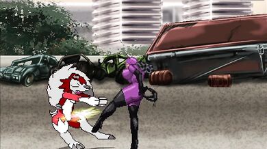 'Batfetish: Catwoman's Lustful Ride on Lycanroc's Tongue-Tying Cock'