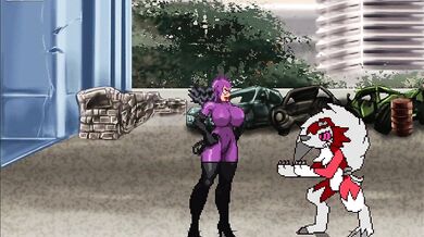 'Batfetish: Catwoman's Lustful Ride on Lycanroc's Tongue-Tying Cock'