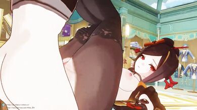 'Chiori's Hot Legs Up Against The Wall In English'