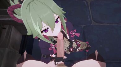 "[Genshin] Shinobu Service - Kuki Scene 2 POV 4K [Koibito]"