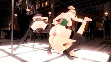 "The Genshin Monstadt Onsen Festival Scene 7 Alt 4K: Loving Couple's Adventure"