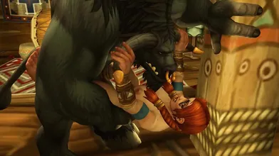 "Coldrige Heroine gets Fucked by a Tauren and Dwarven Girl while Magical Mystic VA Voices"