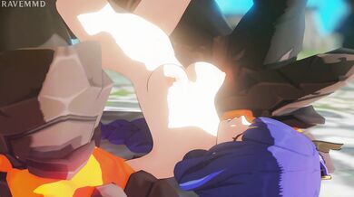 "Afraid to Ask for Help, Raiden in Trouble with Raving MMD Babes!"