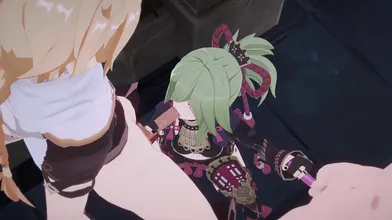 "[MMF3P][Genshin] Kuki Service - Shinobu Scene 2 in 4K Ultra HD Quality [Koibito%"