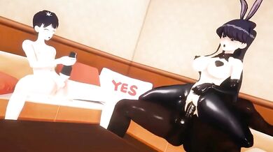 'Komi-chan gets bred by her bosom buddy in front of the classroom!'