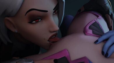 'Submissive D.Va Bound in Leather with Baron Strap'