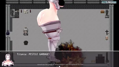 'Mighty Queen Titania and her massive futa ass locked up in a sexy prison game!'