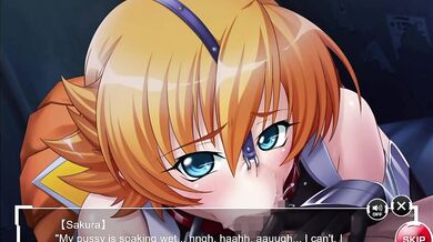 Hentai Taimanin Asagi Battle Arena with Sakura Igawa at Gosha Academy.