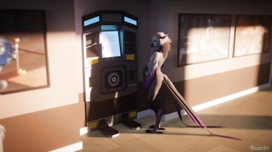 "Rebecca Gets a Sexy Robot to Suck Her Cock and Fuck Her Ass"