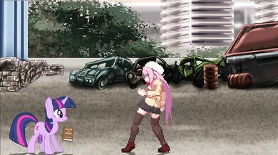 "My Little Pony: Friendship is Magic - Twilight Sparkle Fucks with Dragon's Mouth, Rides His Tongue and Cums on Top of His Head"