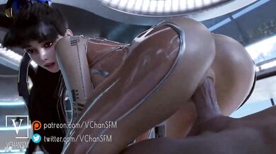 "'Eve Reverses Cowgirl Style on VChan SF M''