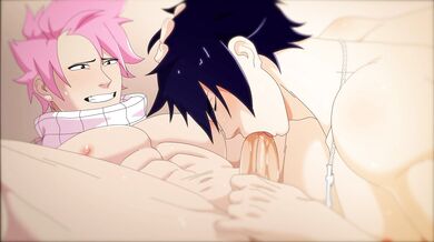 "Dragon Slayers' Heat: Natsu and Gray's Unbridled Passion"