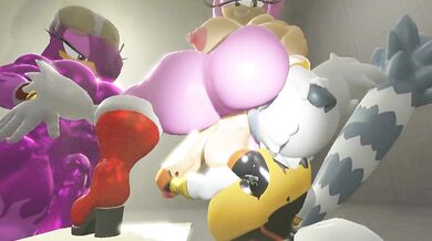 "Sexy Tangle, Wave and Amy in a Frenzy of Hentai Porn!"