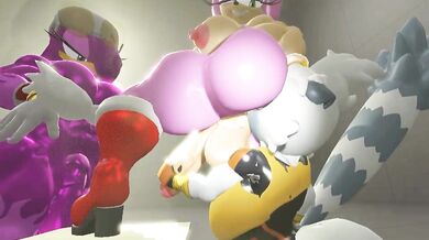 "Sexy Tangle, Wave and Amy in a Frenzy of Hentai Porn!"