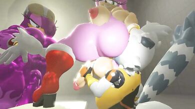 "Sexy Tangle, Wave and Amy in a Frenzy of Hentai Porn!"