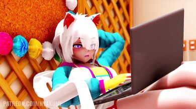 "One-eyed Nyakumi Neko gets lewd and moaning loud - UHD Sounds"