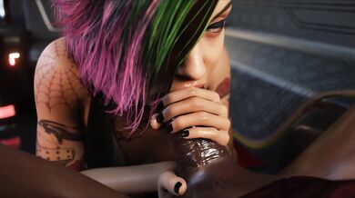 'Judy and Alvarez Blowjob in Blackened Condition with No Whitespace, Quality Over Clarity'